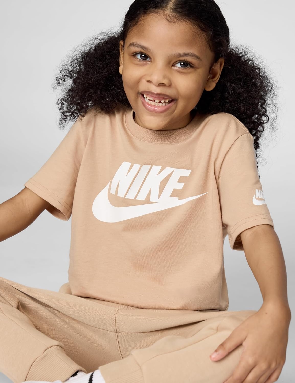 image:imageNike Kids Sportswear Club TShirt Large Swoosh LogoHemp