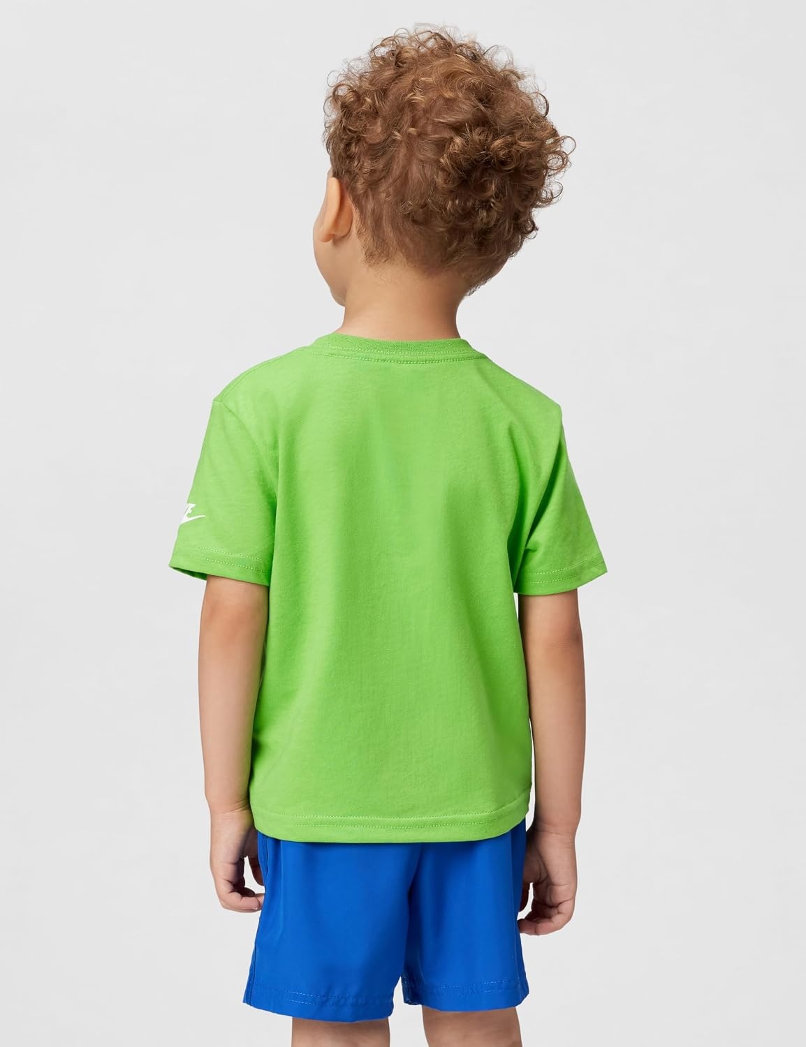 image:imageNike Kids Sportswear Club TShirt Large Swoosh LogoMean Green