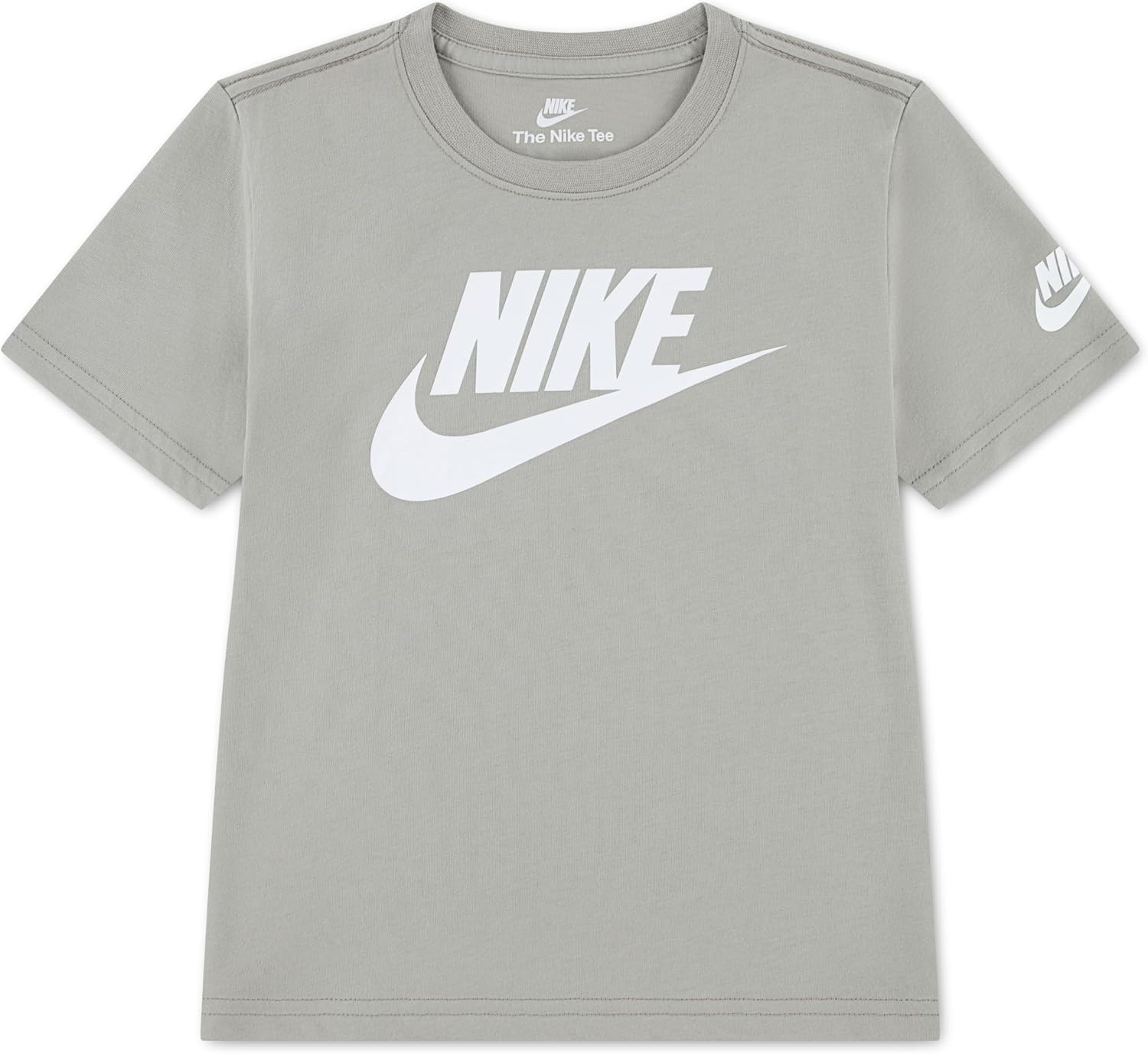 image:imageNike Kids Sportswear Club TShirt Large Swoosh LogoSpruce Fog