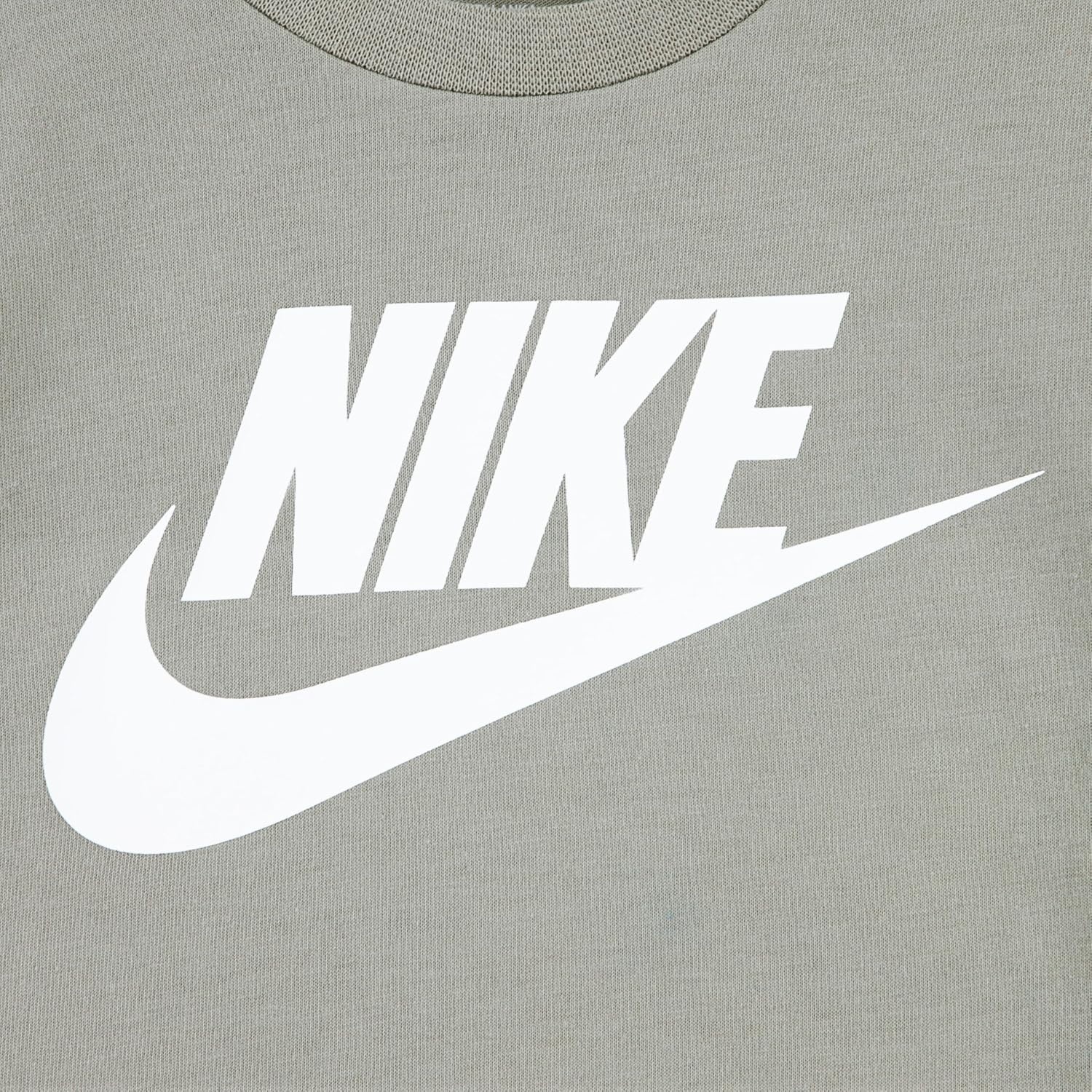 image:imageNike Kids Sportswear Club TShirt Large Swoosh LogoSpruce Fog