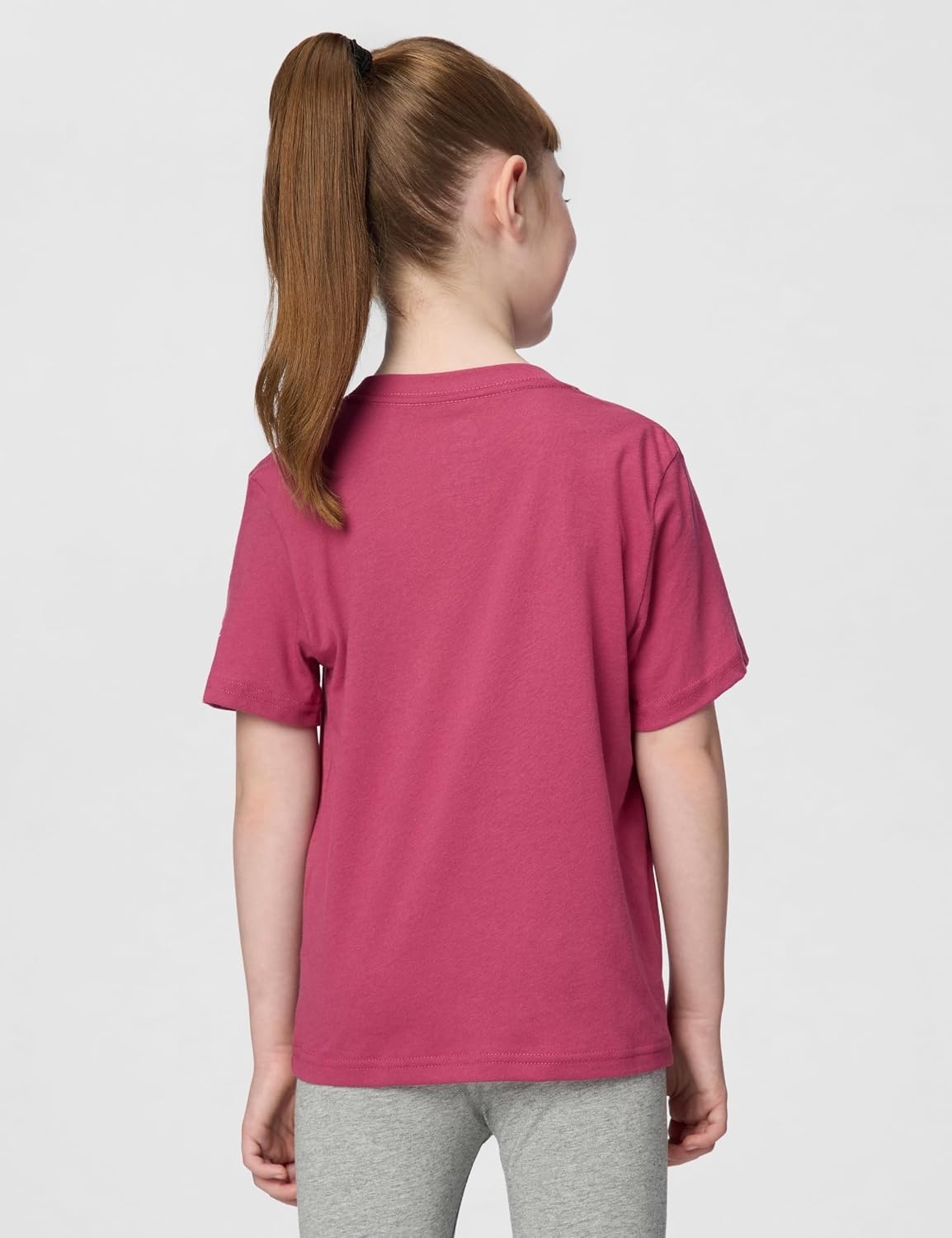 image:imageNike Kids Sportswear Club TShirt Large Swoosh LogoSweet Beet