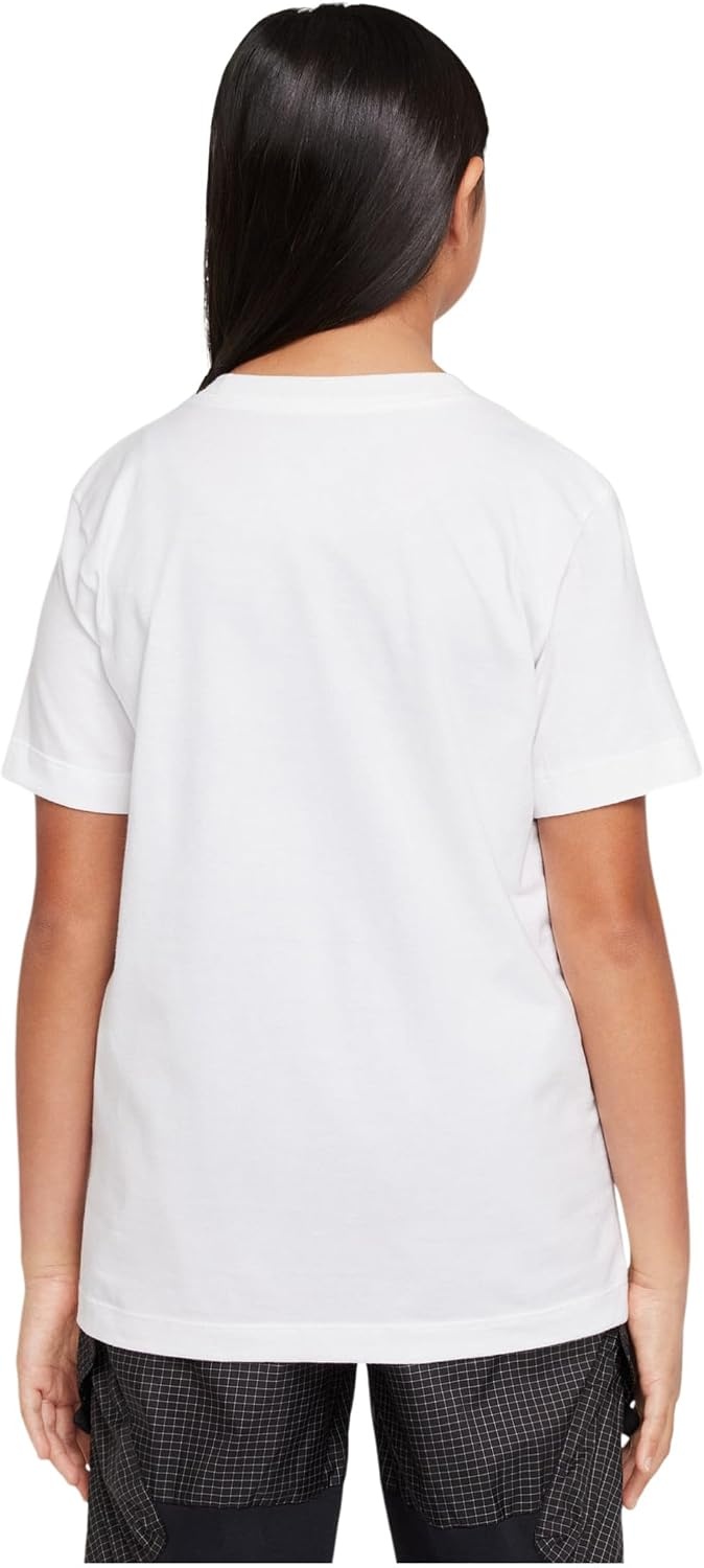 image:imageNike Kids Sportswear Club TShirt Large Swoosh LogoWhite