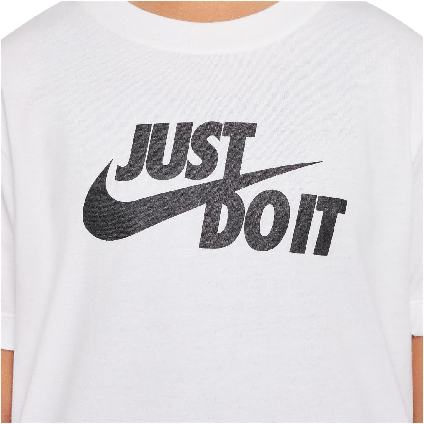 image:imageNike Kids Sportswear Club TShirt Large Swoosh LogoWhite