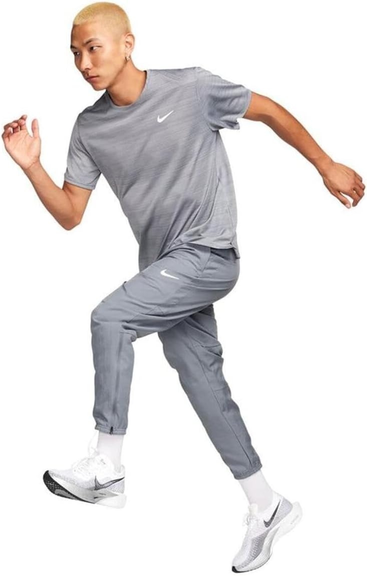 image:imageNike Mens Challenger DriFIT Woven Running PantsSmoke GreyBlackReflective Silver