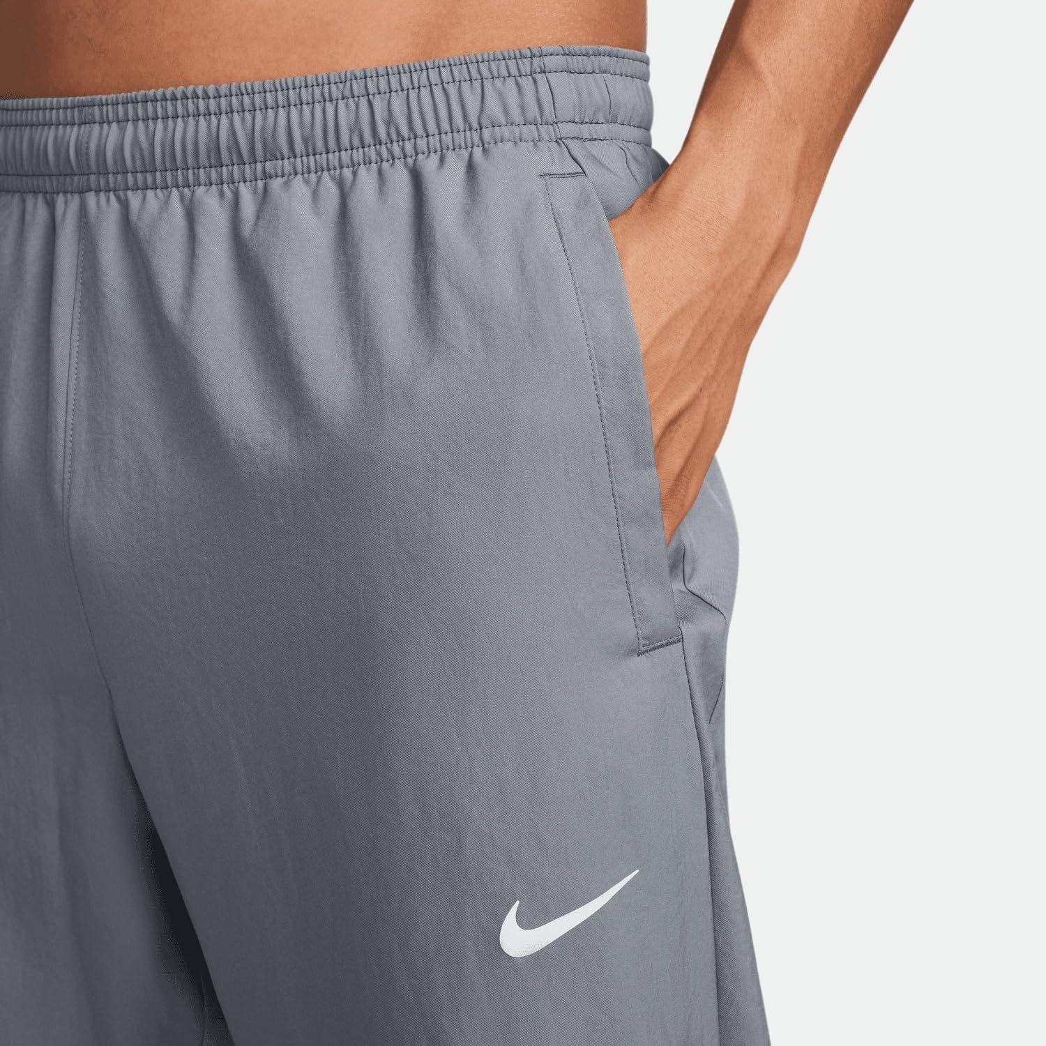 image:imageNike Mens Challenger DriFIT Woven Running PantsSmoke GreyBlackReflective Silver