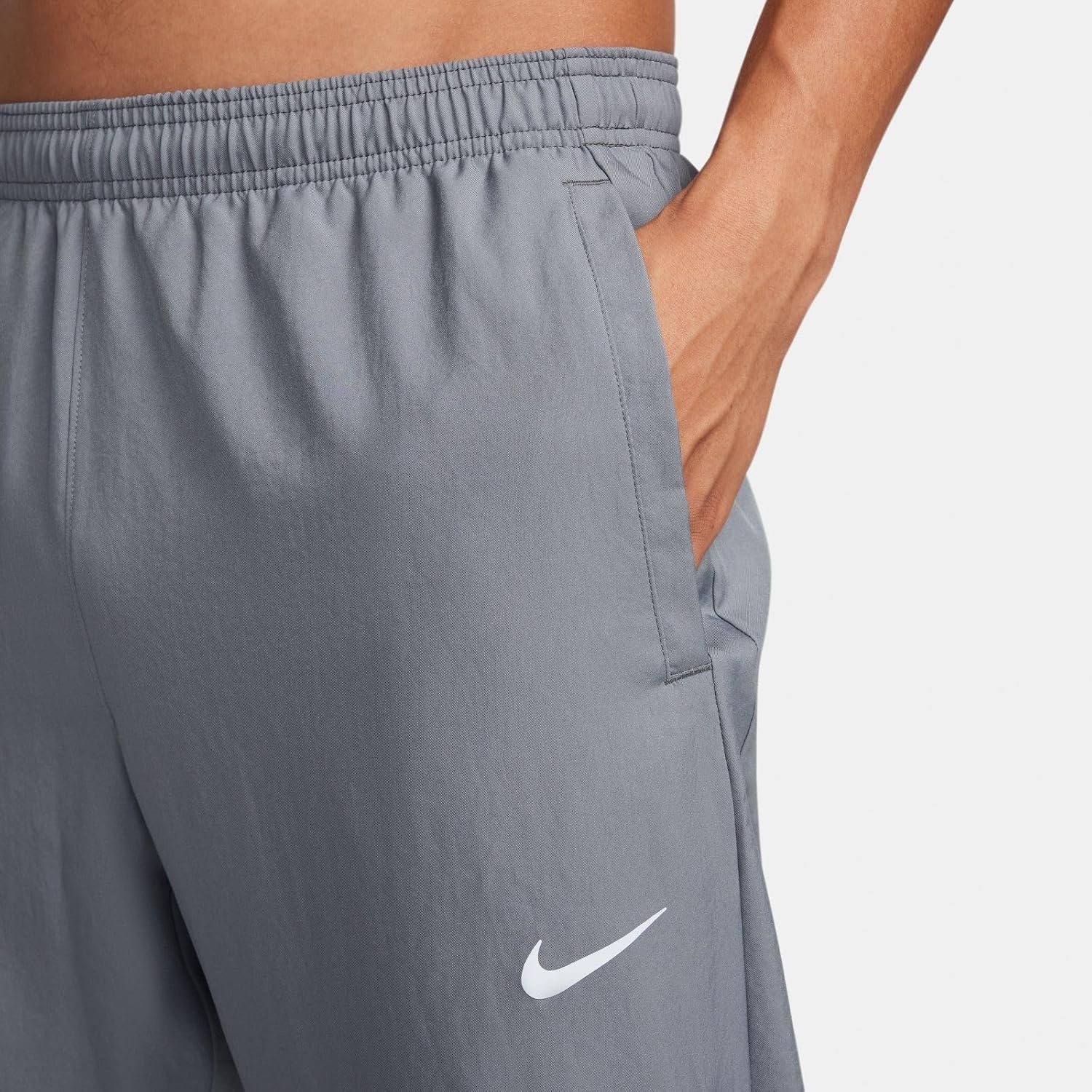 image:imageNike Mens Challenger DriFIT Woven Running PantsSmoke GreyBlackReflective Silver