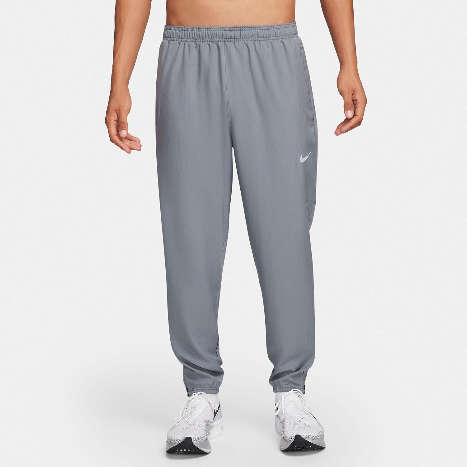 image:imageNike Mens Challenger DriFIT Woven Running PantsSmoke GreyBlackReflective Silver
