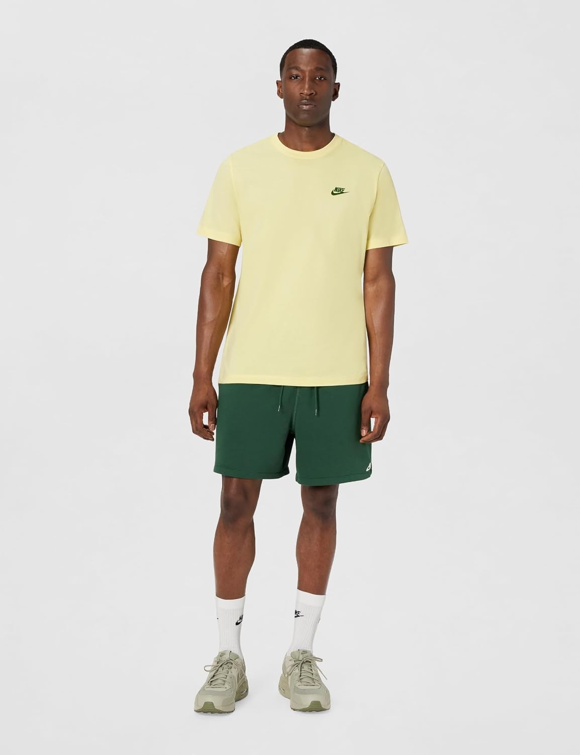 image:imageNike Mens Club French Terry Flow ShortsFirFirWhite