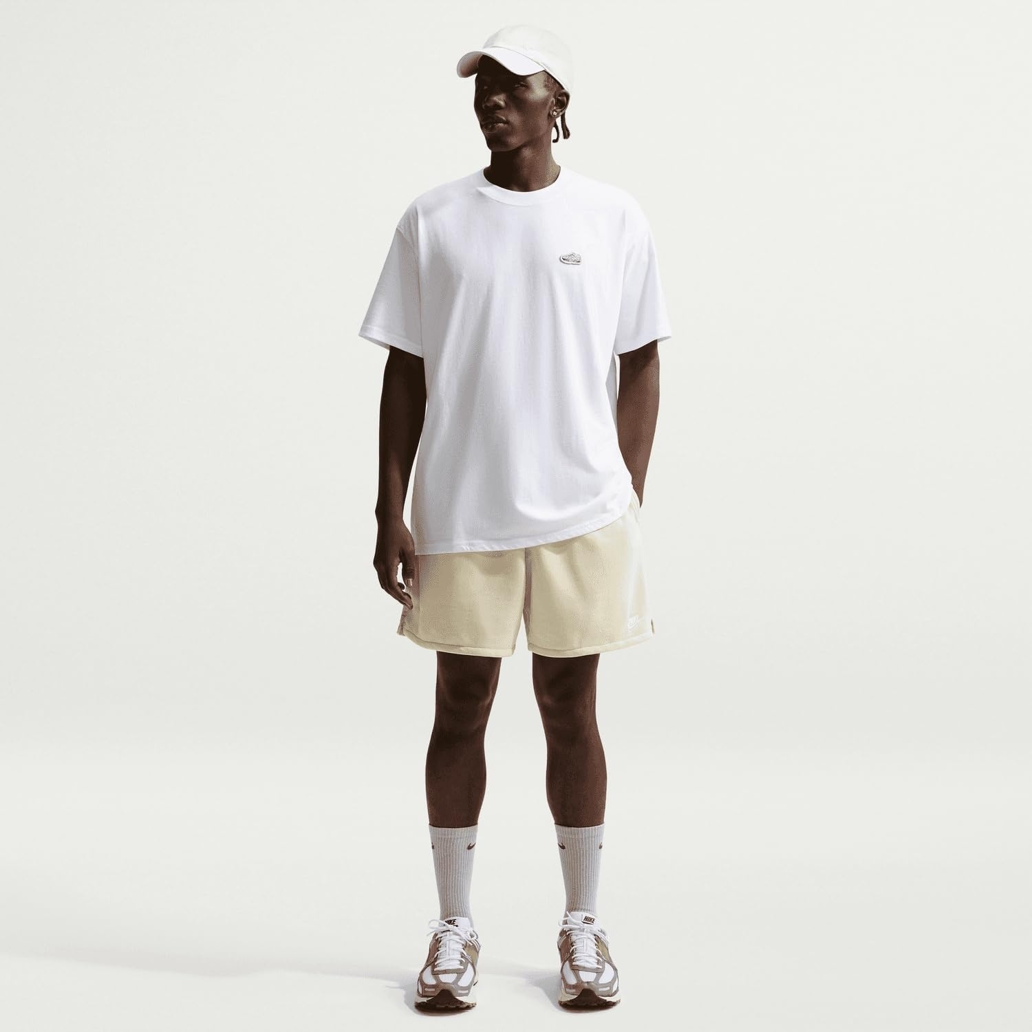 image:imageNike Mens Club French Terry Flow ShortsLight KhakiLight KhakiWhite