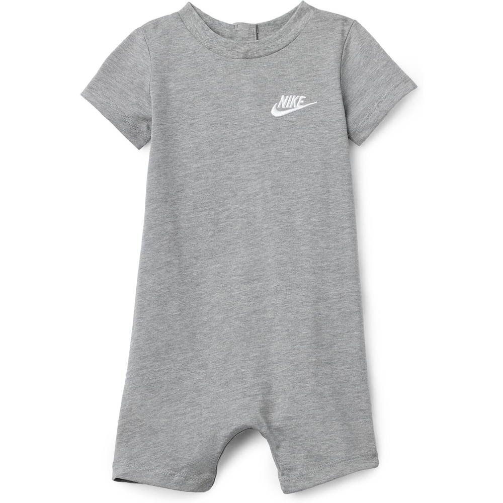image:imageNike Baby Club Knit Short Sleeve RomperDark Grey Heather