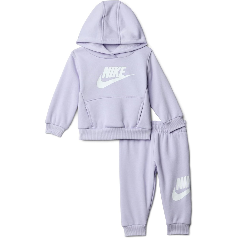 image:imageNike Baby Sportswear Club Fleece Pullover Hoodie and Joggers 2Piece Outfit Set Large Swoosh LogoGhost