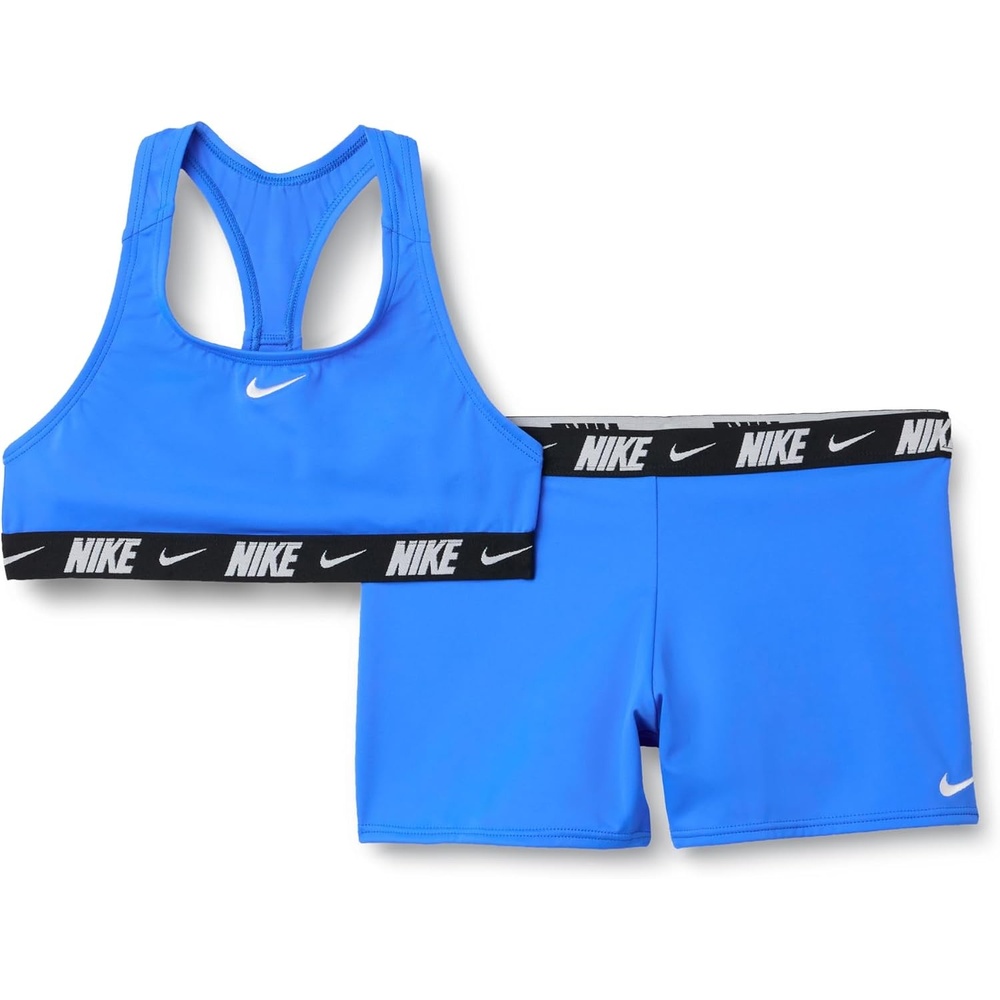 image:imageNike Girls Racerback Bikini amp Short SetBlue Crystal