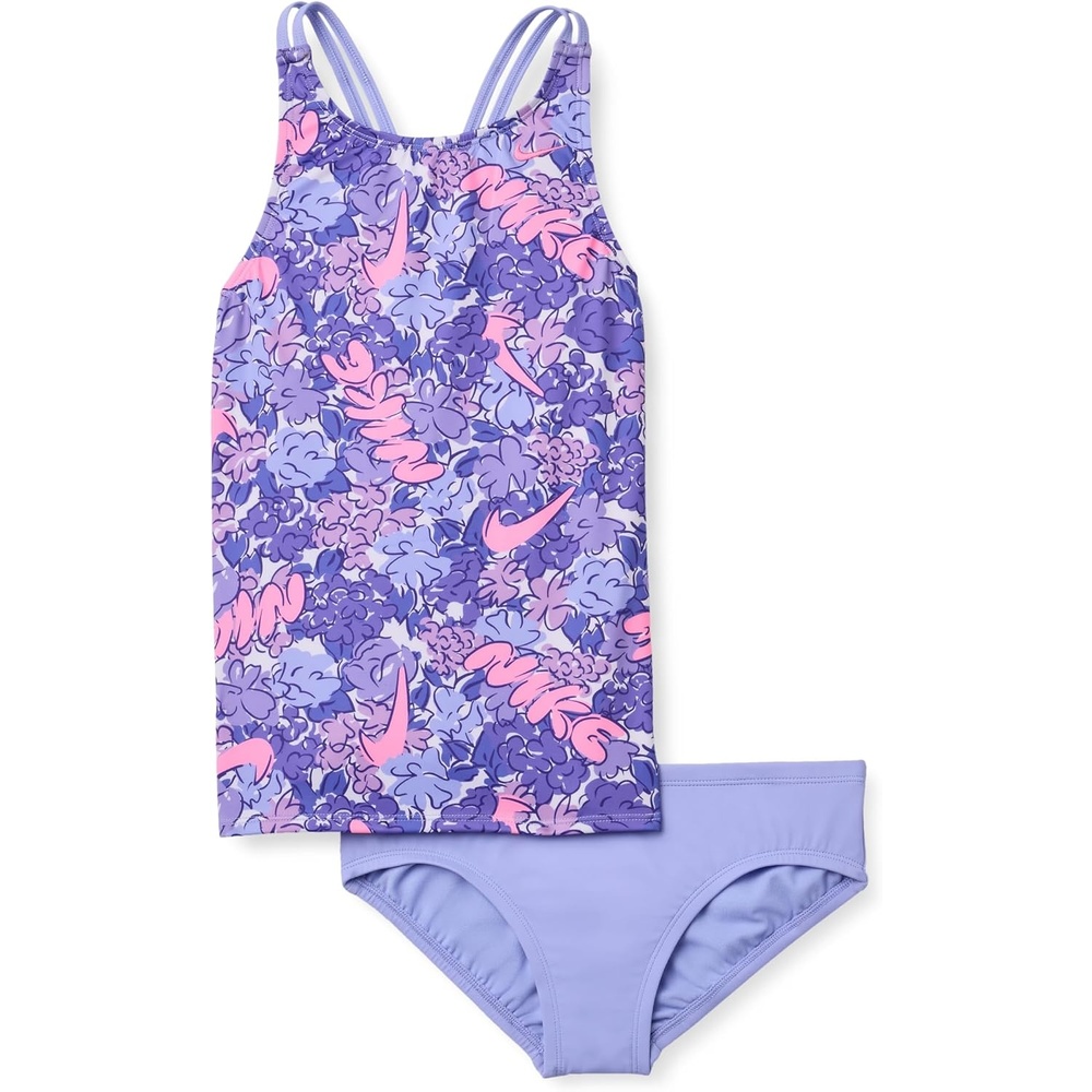 image:imageNike Girls Spiderback Tankini SetLight Thistle