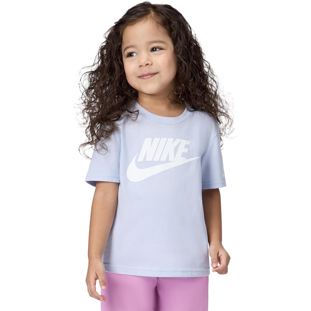 image:imageNike Kids Sportswear Club TShirt Large Swoosh LogoGhost