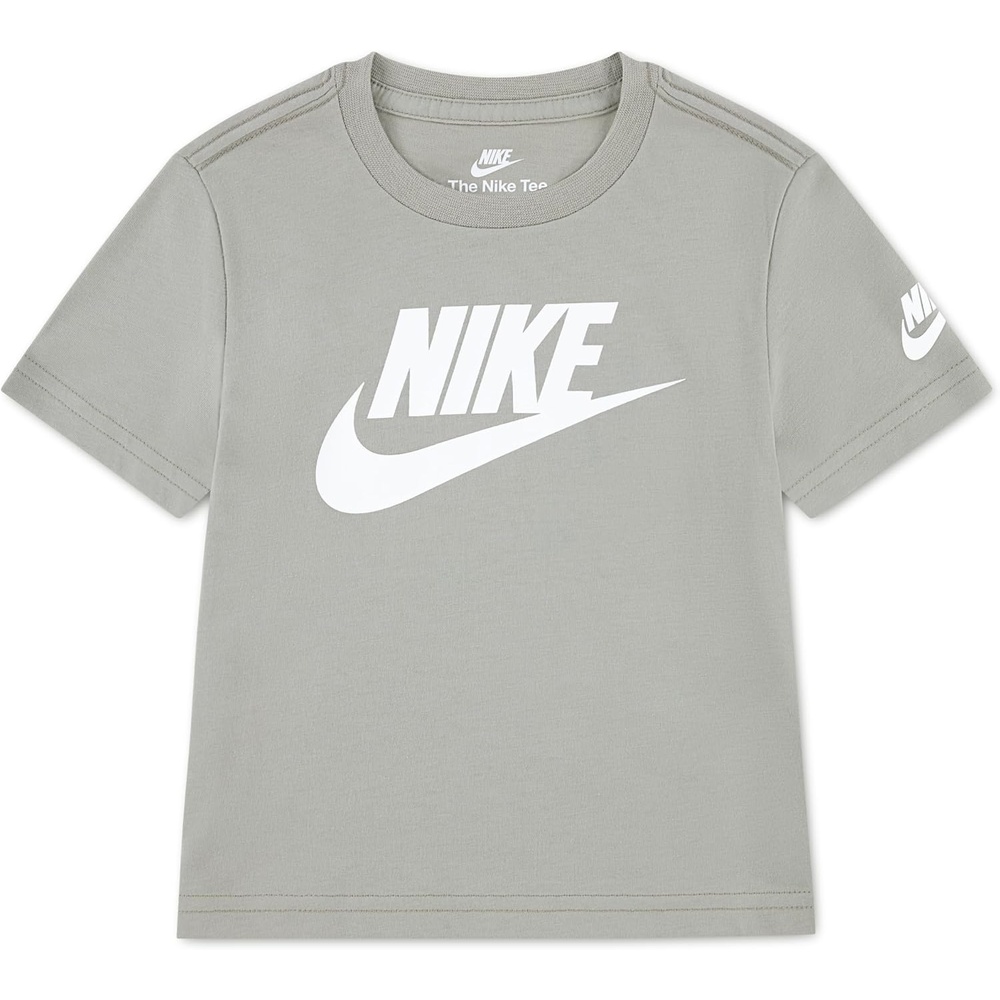 image:imageNike Kids Sportswear Club TShirt Large Swoosh LogoSpruce Fog