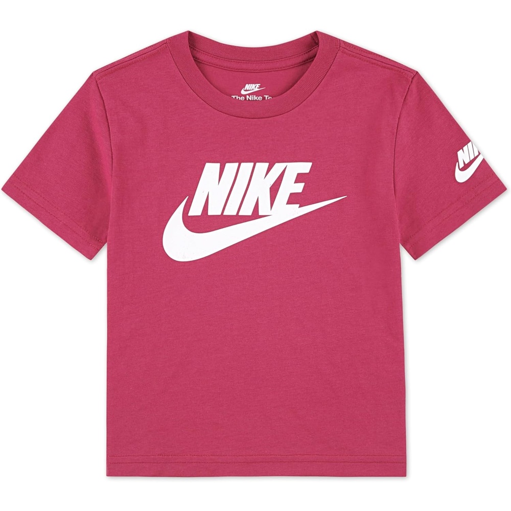 image:imageNike Kids Sportswear Club TShirt Large Swoosh LogoSweet Beet