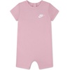 Nike Baby Club Knit Short Sleeve Romper(Medium Soft Pink)