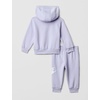 Nike Baby Sportswear Club Fleece Pullover Hoodie and Joggers 2-Piece Outfit Set (Large Swoosh Logo)(Ghost)