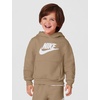 Nike Baby Sportswear Club Fleece Pullover Hoodie and Joggers 2-Piece Outfit Set (Large Swoosh Logo)(Hemp)