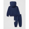 Nike Baby Sportswear Club Fleece Pullover Hoodie and Joggers 2-Piece Outfit Set (Large Swoosh Logo)(Midnight Navy)