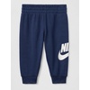 Nike Baby Sportswear Club Fleece Pullover Hoodie and Joggers 2-Piece Outfit Set (Large Swoosh Logo)(Midnight Navy)