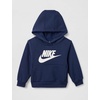 Nike Baby Sportswear Club Fleece Pullover Hoodie and Joggers 2-Piece Outfit Set (Large Swoosh Logo)(Midnight Navy)