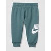 Nike Baby Sportswear Club Fleece Pullover Hoodie and Joggers 2-Piece Outfit Set (Large Swoosh Logo)(Mineral Slate)