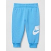 Nike Baby Sportswear Club Fleece Pullover Hoodie and Joggers 2-Piece Outfit Set (Large Swoosh Logo)(University Blue)