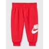 Nike Baby Sportswear Club Fleece Pullover Hoodie and Joggers 2-Piece Outfit Set (Large Swoosh Logo)(University Red)