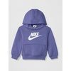 Nike Baby Sportswear Club Fleece Pullover Hoodie and Joggers 2-Piece Outfit Set (Large Swoosh Logo)(World Indigo)
