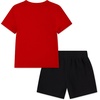 Nike Boys’ Sportswear Club T-Shirt and Shorts 2-Piece Outfit Set(University Red/Black)