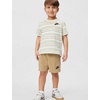 Nike Boys’ Striped Sportswear Club T-Shirt and Shorts 2-Piece Outfit Set(Coconut Milk)