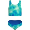 Nike Girls’ Long Sleeve Hydroguard + Midkini Set(Bleached Turq)