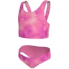 Nike Girls’ Long Sleeve Hydroguard + Midkini Set(Pink Glow)