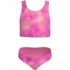 Nike Girls’ Long Sleeve Hydroguard + Midkini Set(Pink Glow)