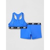 Nike Girls’ Racerback Bikini & Short Set(Blue Crystal)