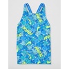 Nike Girls’ Spiderback Tankini Set(Blue Crystal)