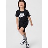 Nike Kids’ Sportswear Club T-Shirt (Large Swoosh Logo)(Black)