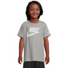 Nike Kids’ Sportswear Club T-Shirt (Large Swoosh Logo)(Dark Grey Heather)