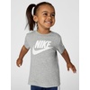 Nike Kids’ Sportswear Club T-Shirt (Large Swoosh Logo)(Dark Grey Heather)