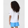 Nike Kids’ Sportswear Club T-Shirt (Large Swoosh Logo)(White)