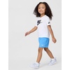 Nike Kids’ Sportswear Club T-Shirt (Large Swoosh Logo)(White)