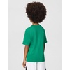 Nike Unisex Big Kids’ Multi Dri-FIT Short-Sleeve Training Top (Large Swoosh Logo) – Boys and Girls(Malachite/White)