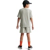 Nike Unisex Big Kids’ Multi Dri-FIT Short-Sleeve Training Top (Large Swoosh Logo) – Boys and Girls(Spruce Fog/White)