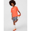 Nike Unisex Big Kids’ Multi Dri-FIT Short-Sleeve Training Top (Large Swoosh Logo) – Boys and Girls(Turf Orange/White)