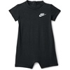 Nike Baby Club Knit Short Sleeve Romper(Black)