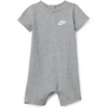 Nike Baby Club Knit Short Sleeve Romper(Dark Grey Heather)