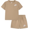 Nike Boys’ Sportswear Club T-Shirt and Shorts 2-Piece Outfit Set(Hemp)