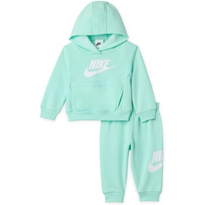 Nike Baby Sportswear Club Fleece Pullover Hoodie and Joggers 2-Piece Outfit Set (Large Swoosh Logo)(Mint Foam)
