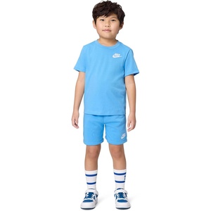 Nike Boys’ Sportswear Club T-Shirt and Shorts 2-Piece Outfit Set(University Blue)